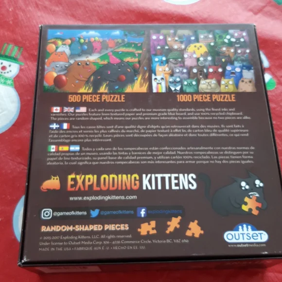 Exploding Kittens 500 Piece Puzzle. - Picture 2 of 2
